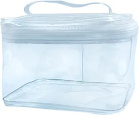 1PCS Clear Handle Zipper Cosmetic Bag and Versatile Travel Pouch,Durable PVC Material,for Makeup Travel Essentials (With-1PCS)