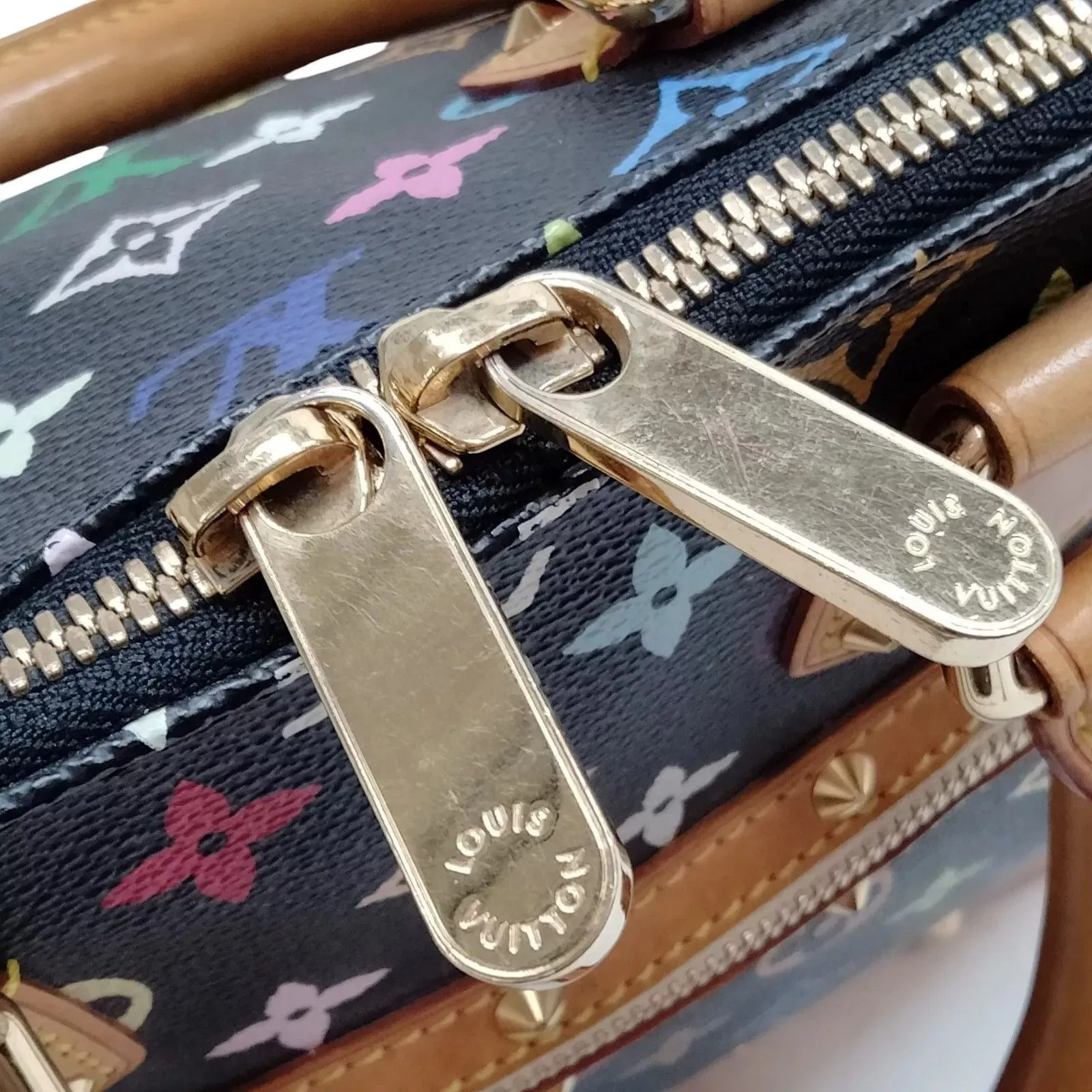 285764AU (S6) Louis Vuitton Satchel Bag Alma PM Monogram Multicolor