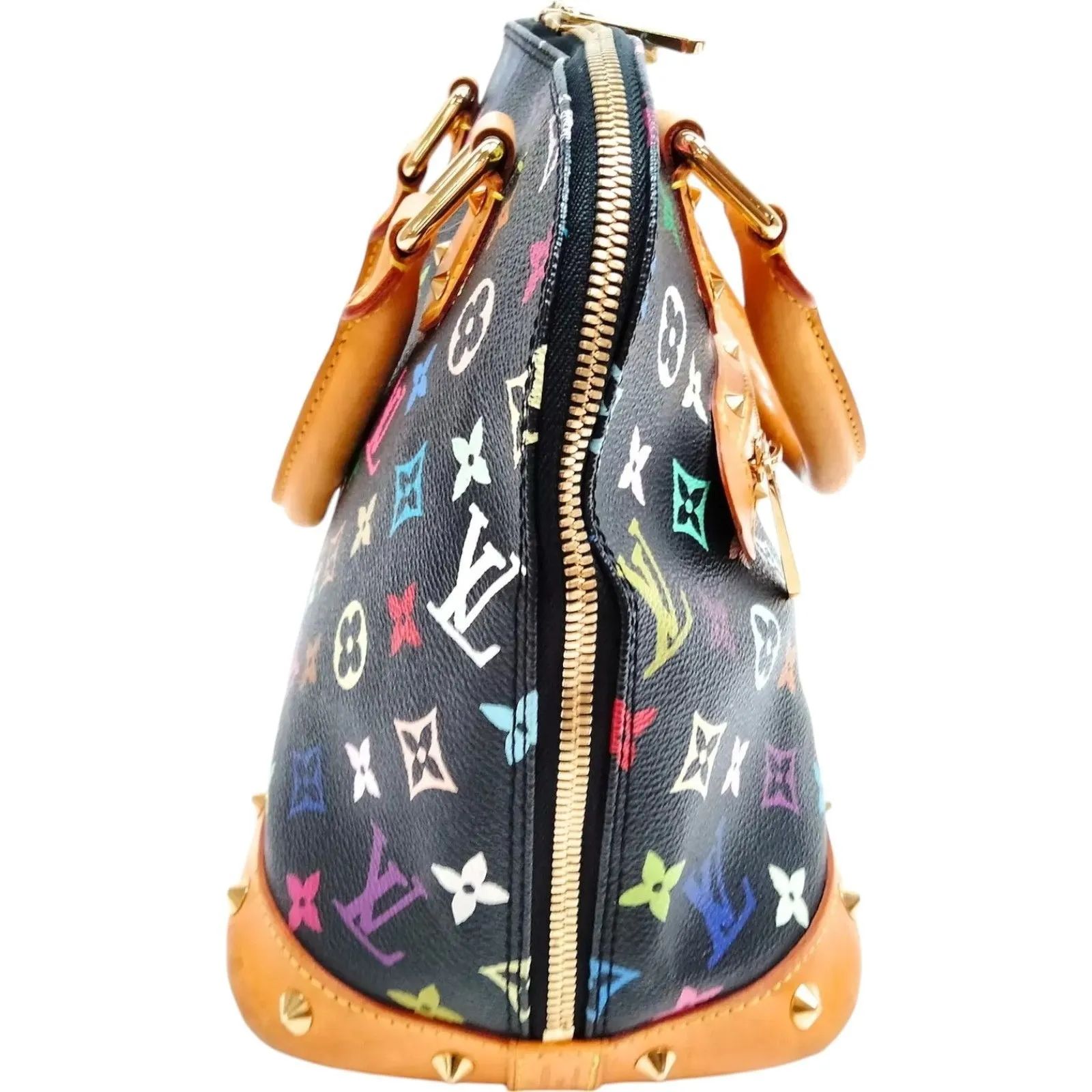 285764AU (S6) Louis Vuitton Satchel Bag Alma PM Monogram Multicolor