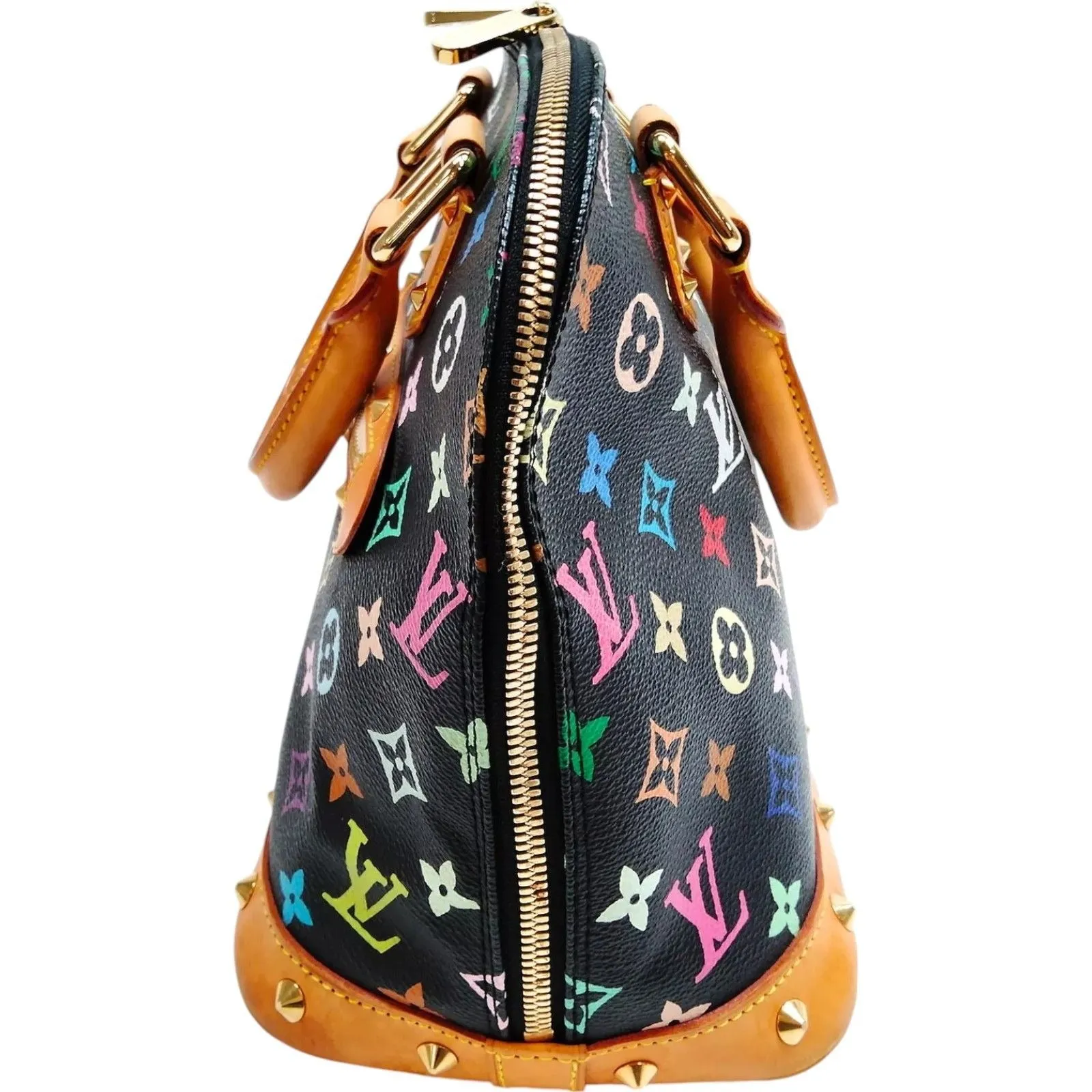 285764AU (S6) Louis Vuitton Satchel Bag Alma PM Monogram Multicolor