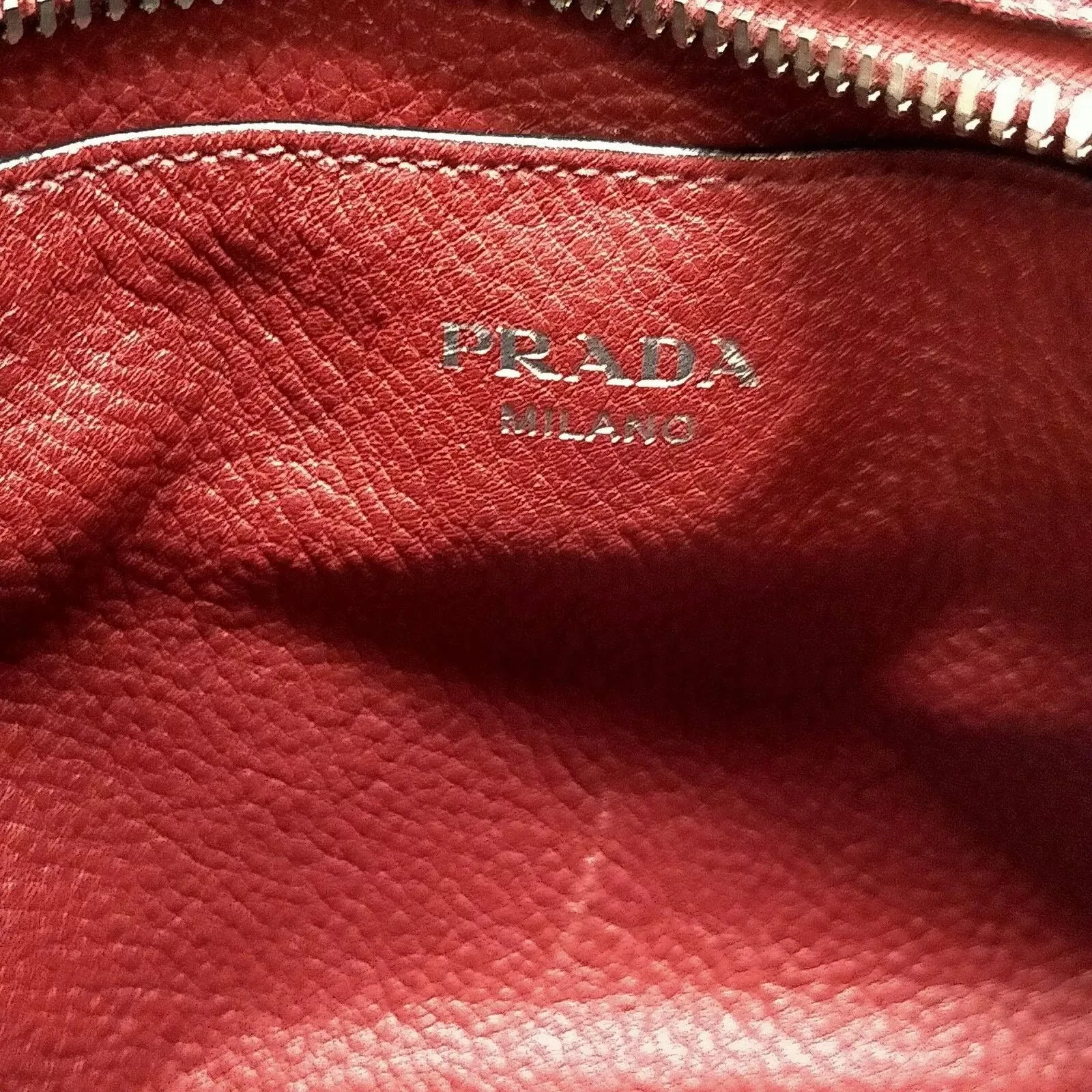 430425AZ (X6) Prada Crossbody Bag Brown Leather
