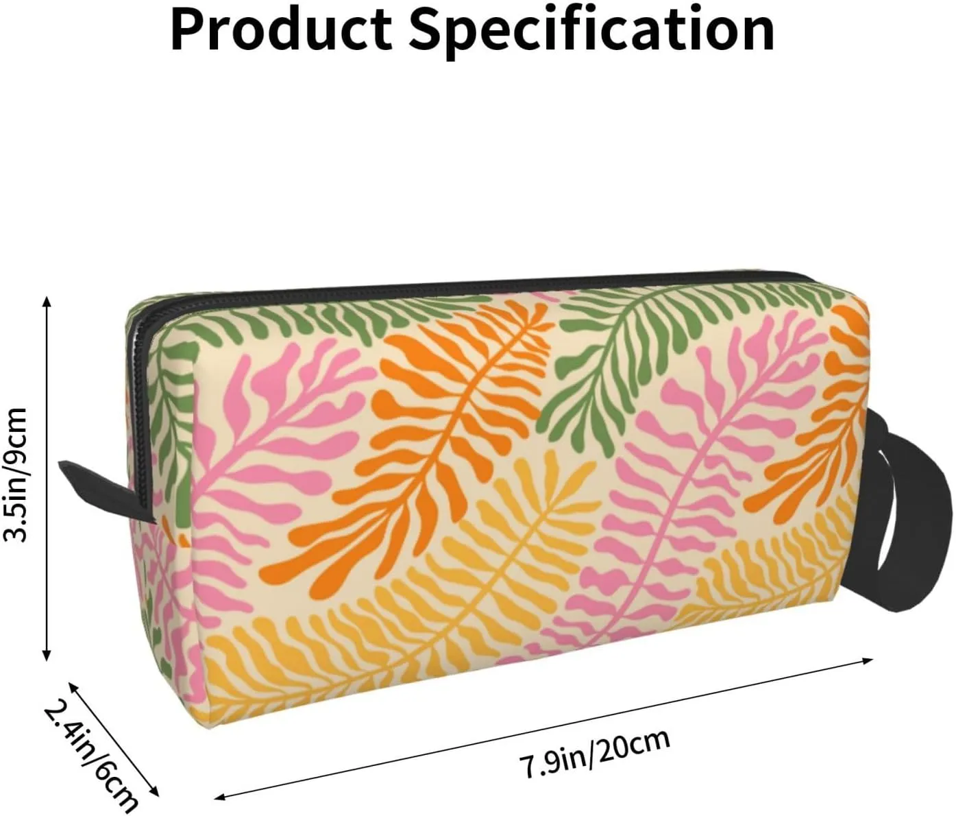 Aesthetic Retro Groovy Flower Makeup Bag Organizer Small Cosmetic Bags Portable Travel Toiletry Bag With Handle Simple Accessories Storage Zipper Pouch For Women Girl