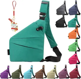 Anti Theft Travel Bag Crossbody, Adjustable Strap Travel Purses Personal Small Item Travel Bag for Women and Men