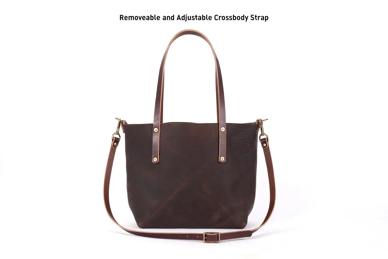 AVERY LEATHER TOTE BAG - MEDIUM - HONEY