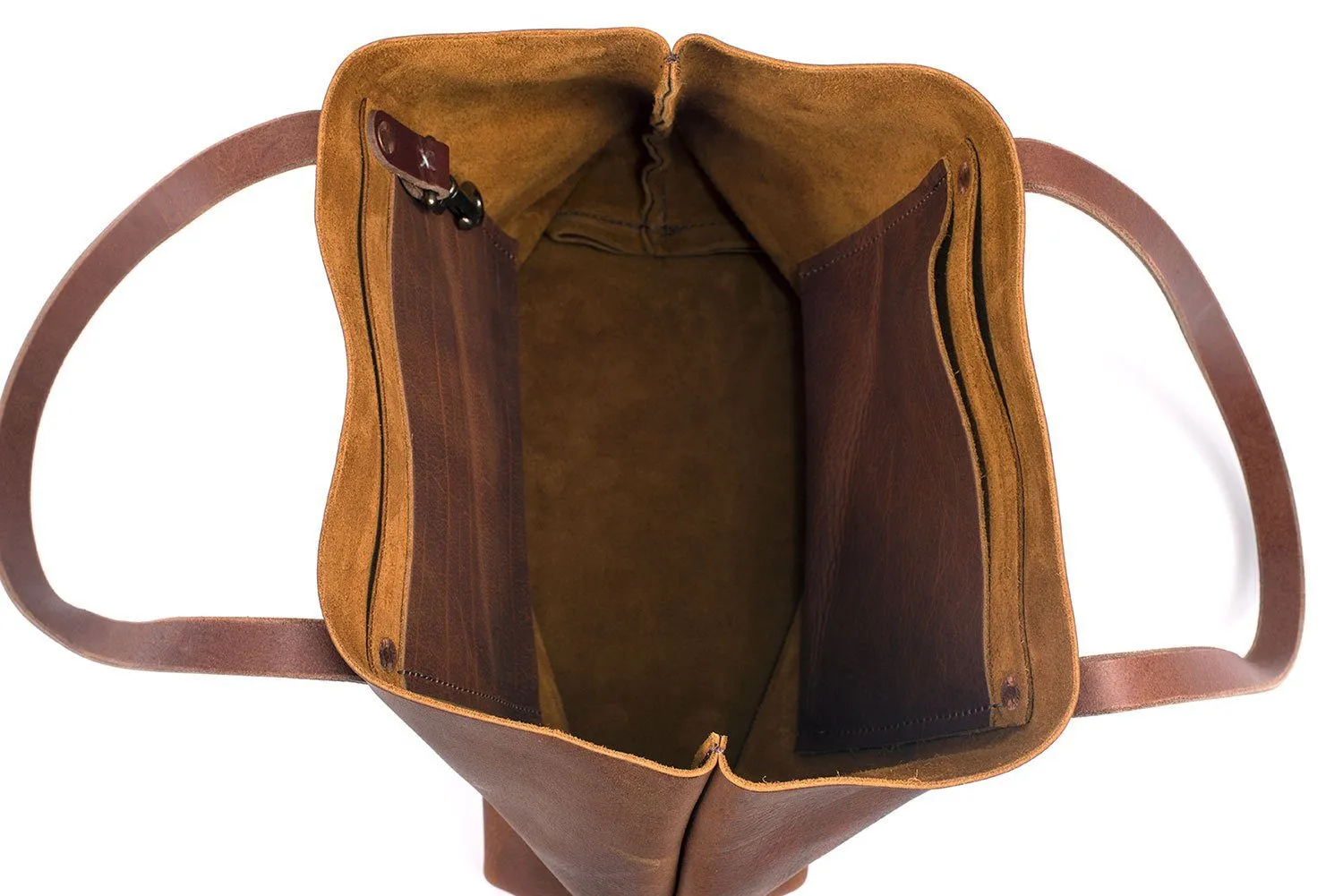 AVERY LEATHER TOTE BAG - MEDIUM - HONEY