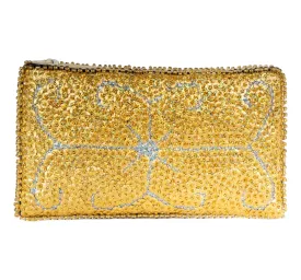 Ayizan Haitian Beaded Clutch - Gold, Silver