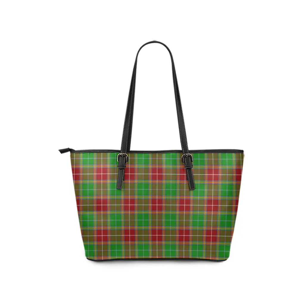 Baxter Modern Tartan Leather Tote Bag