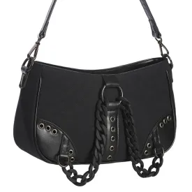 Black Double Chain Crossbody Bag