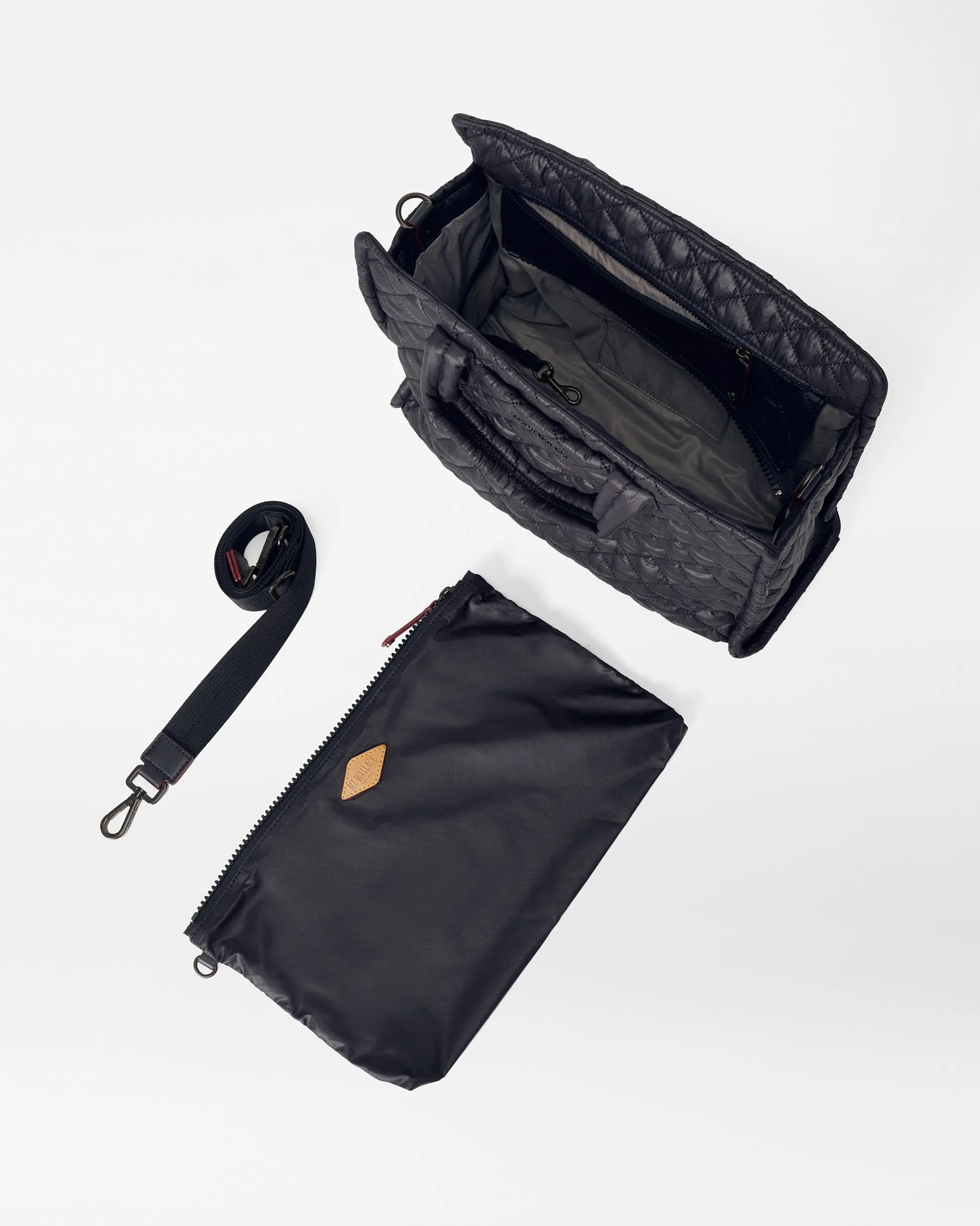 Black Medium Metro Box Tote