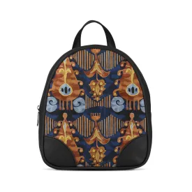 Black O Mini Backpacks Gold garden