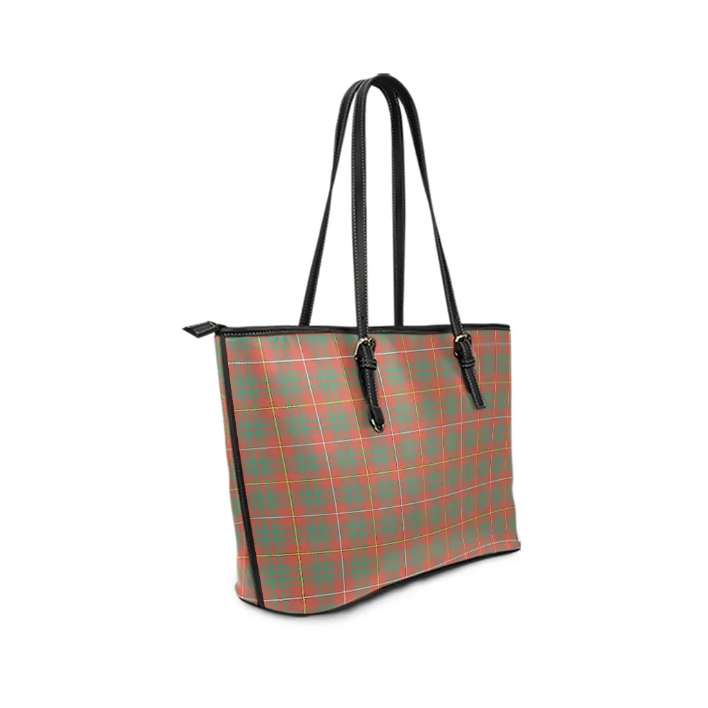 Bruce Ancient Tartan Leather Tote Bag