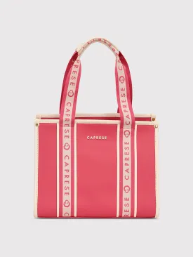 Caprese Trinity Tote Medium Solid Women'S Office Handbag Fuchsia