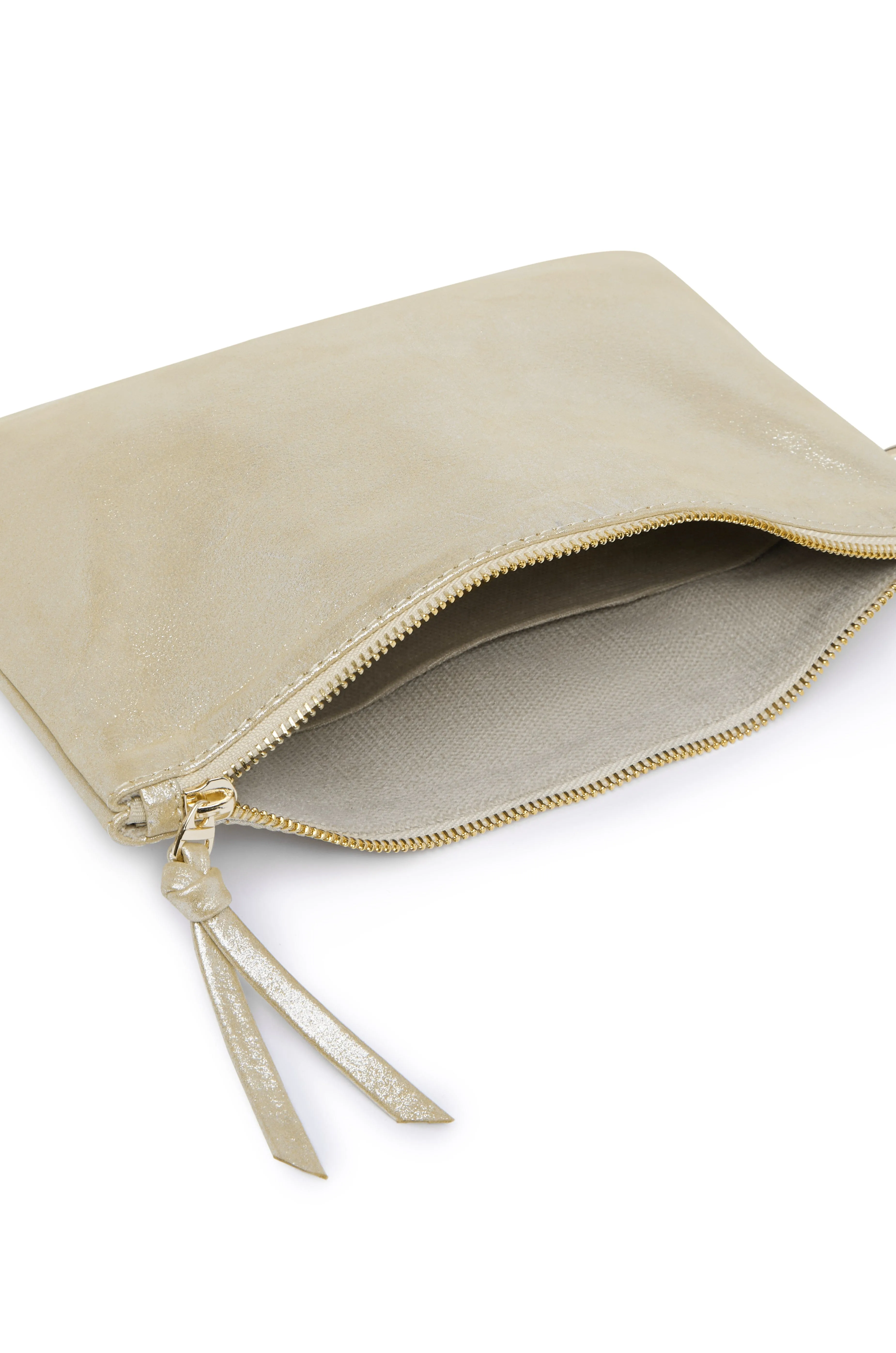 Cassie Clutch Light Gold Metallic