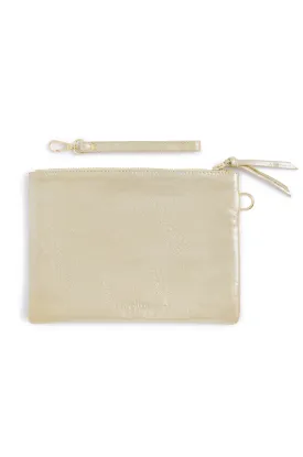 Cassie Clutch Light Gold Metallic