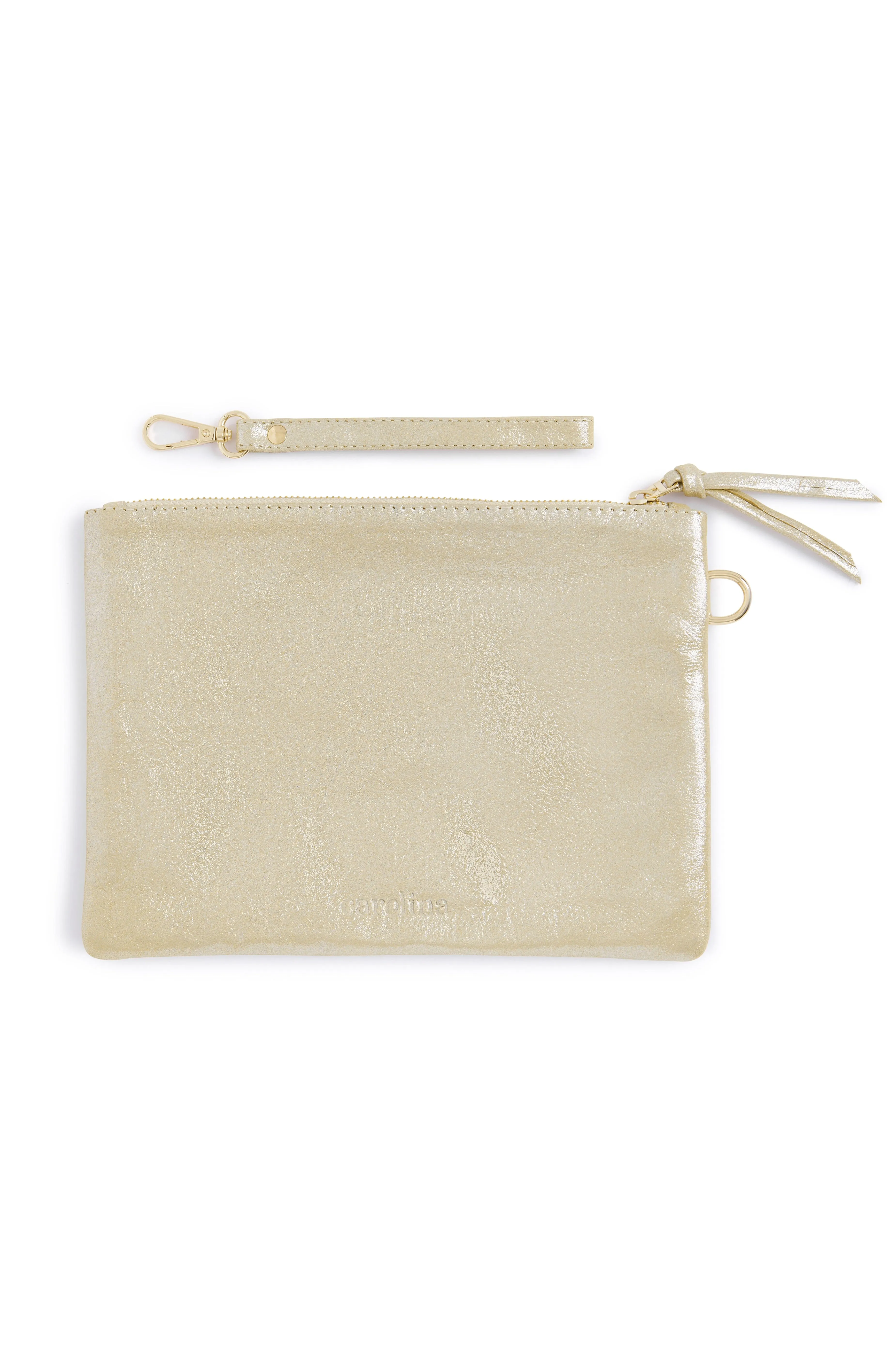 Cassie Clutch Light Gold Metallic