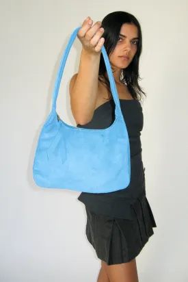 Delta Purse in Azure Suede