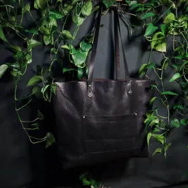 Dunham Leather Tote Bag – Black Edition