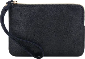 Genuine Leather 4.5 x 6.5 Wristlet Purse for Women, Evening Wristlet Pouch Clutch Bag