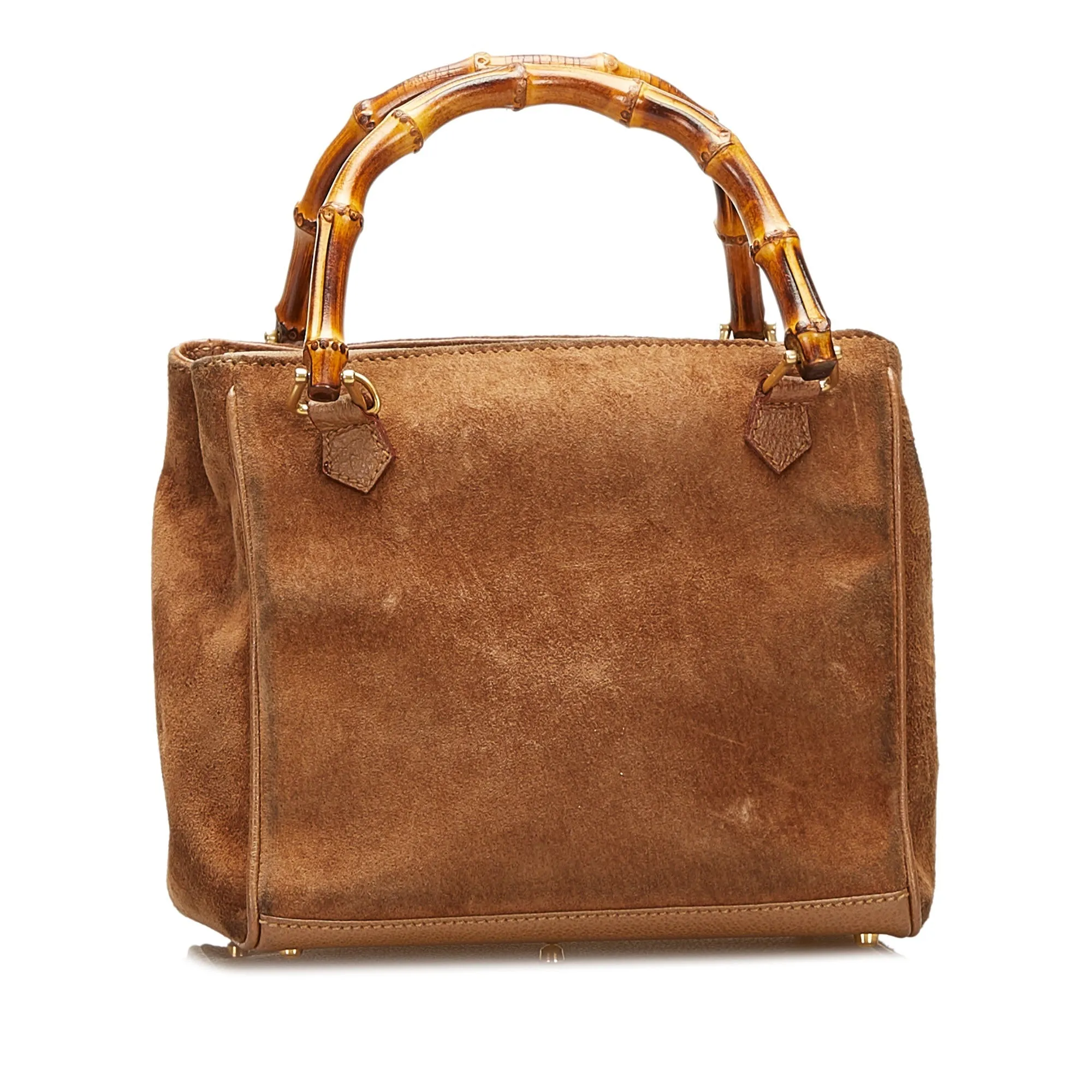Gucci Bamboo Suede Satchel
