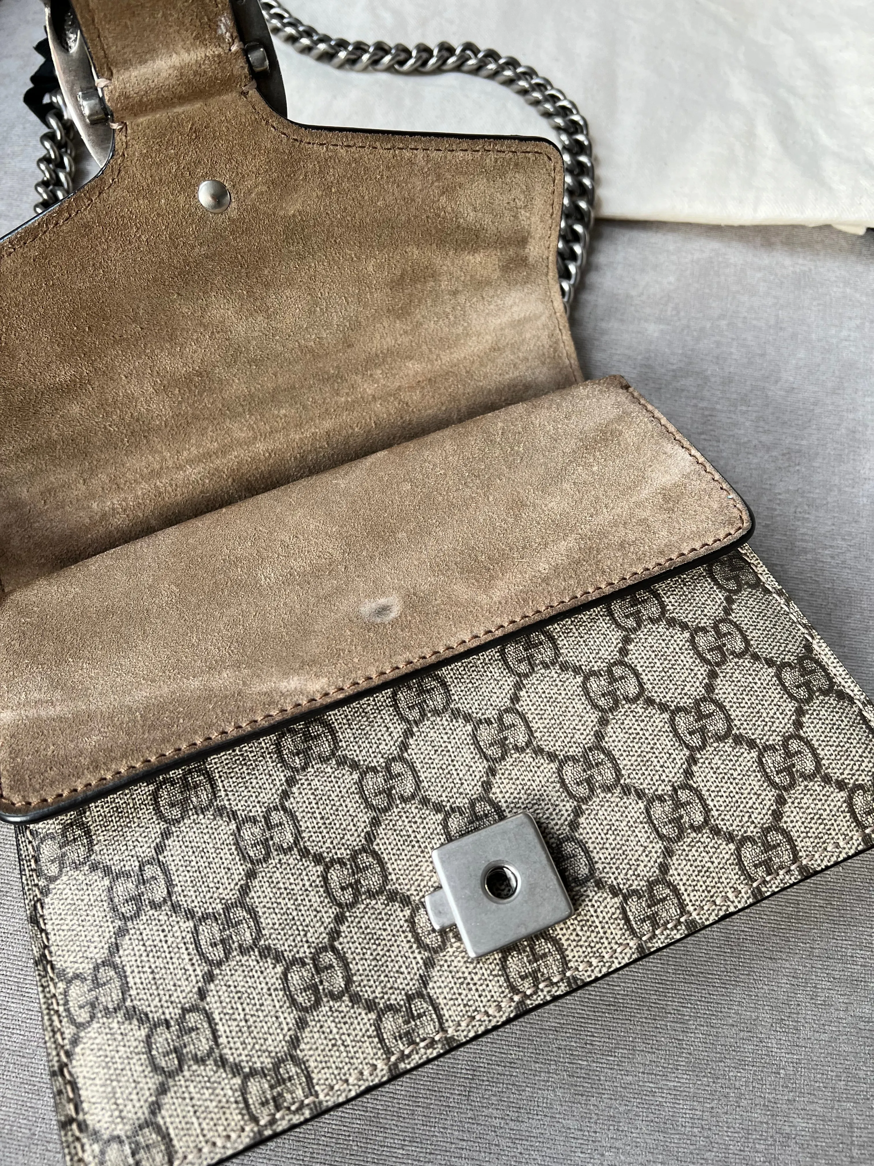 Gucci Dionysus GG Supreme Mini Shoulder Bag (RRP £1,890)