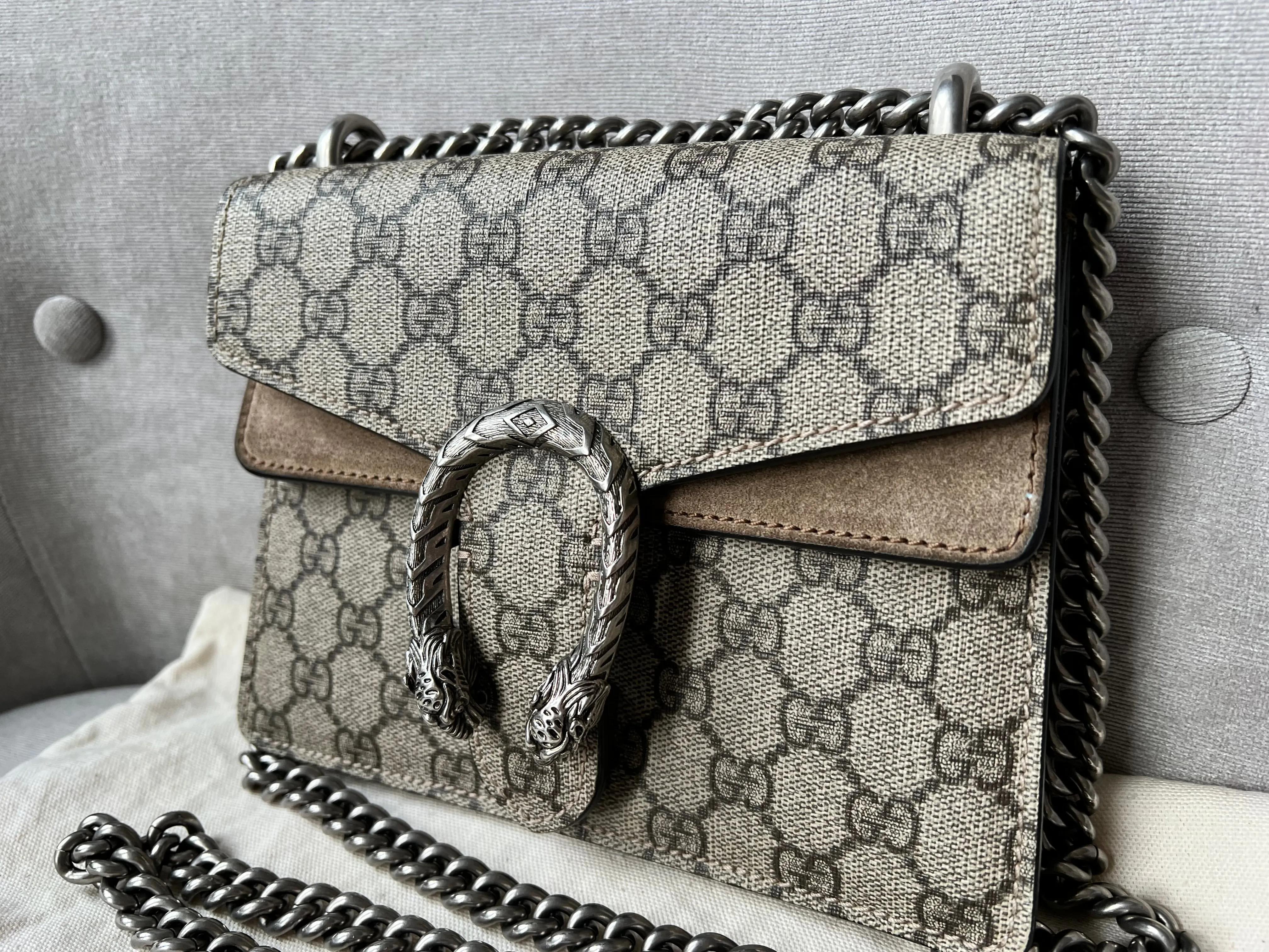 Gucci Dionysus GG Supreme Mini Shoulder Bag (RRP £1,890)