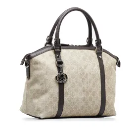 Gucci GG Canvas Charm Dome Satchel