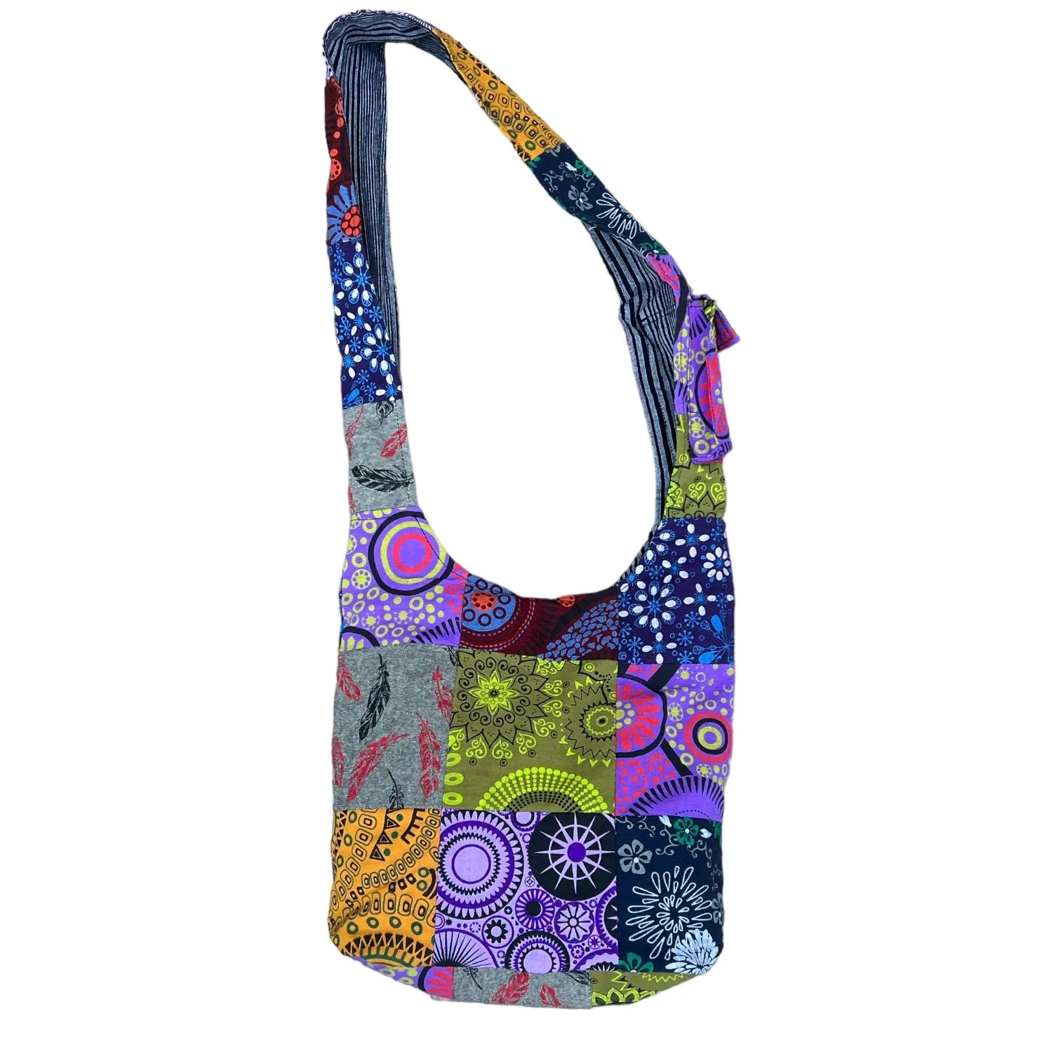Handmade Wolf Patchwork Crossbody Bag
