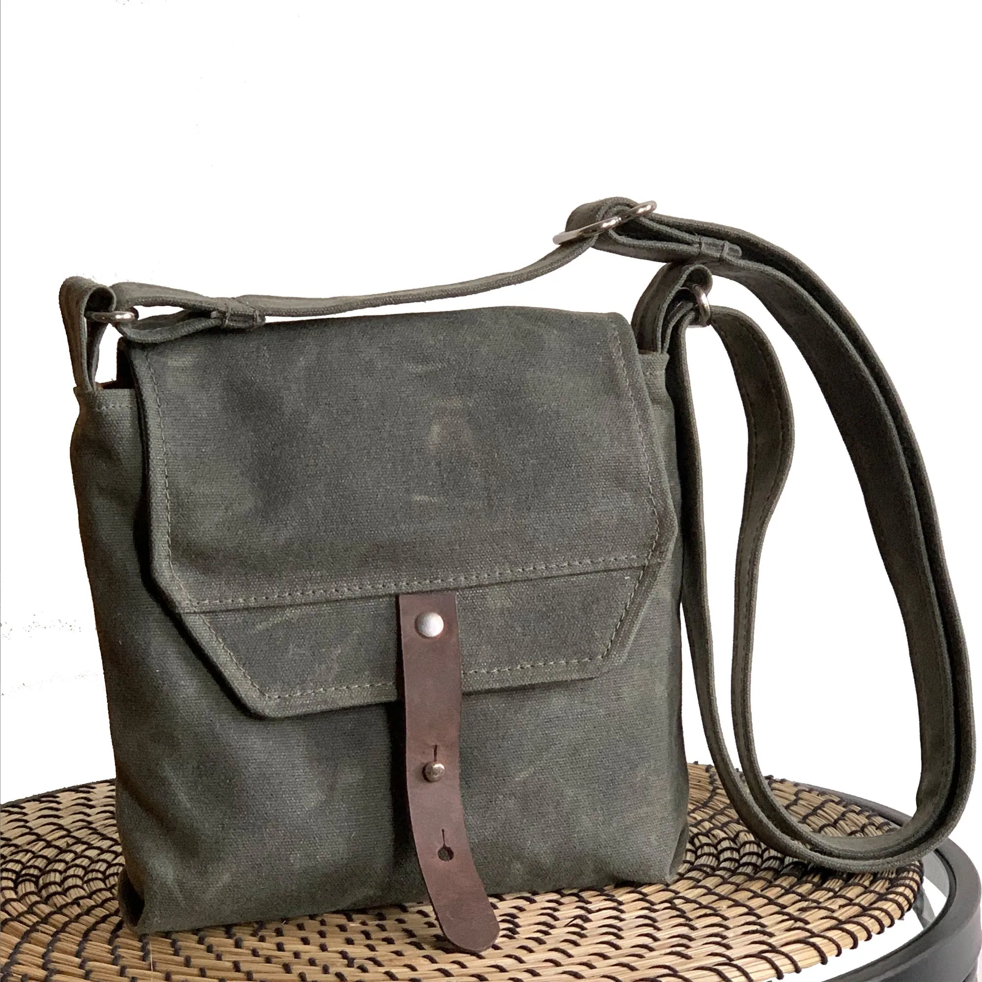 Hobe Satchel Waxed Canvas Bag