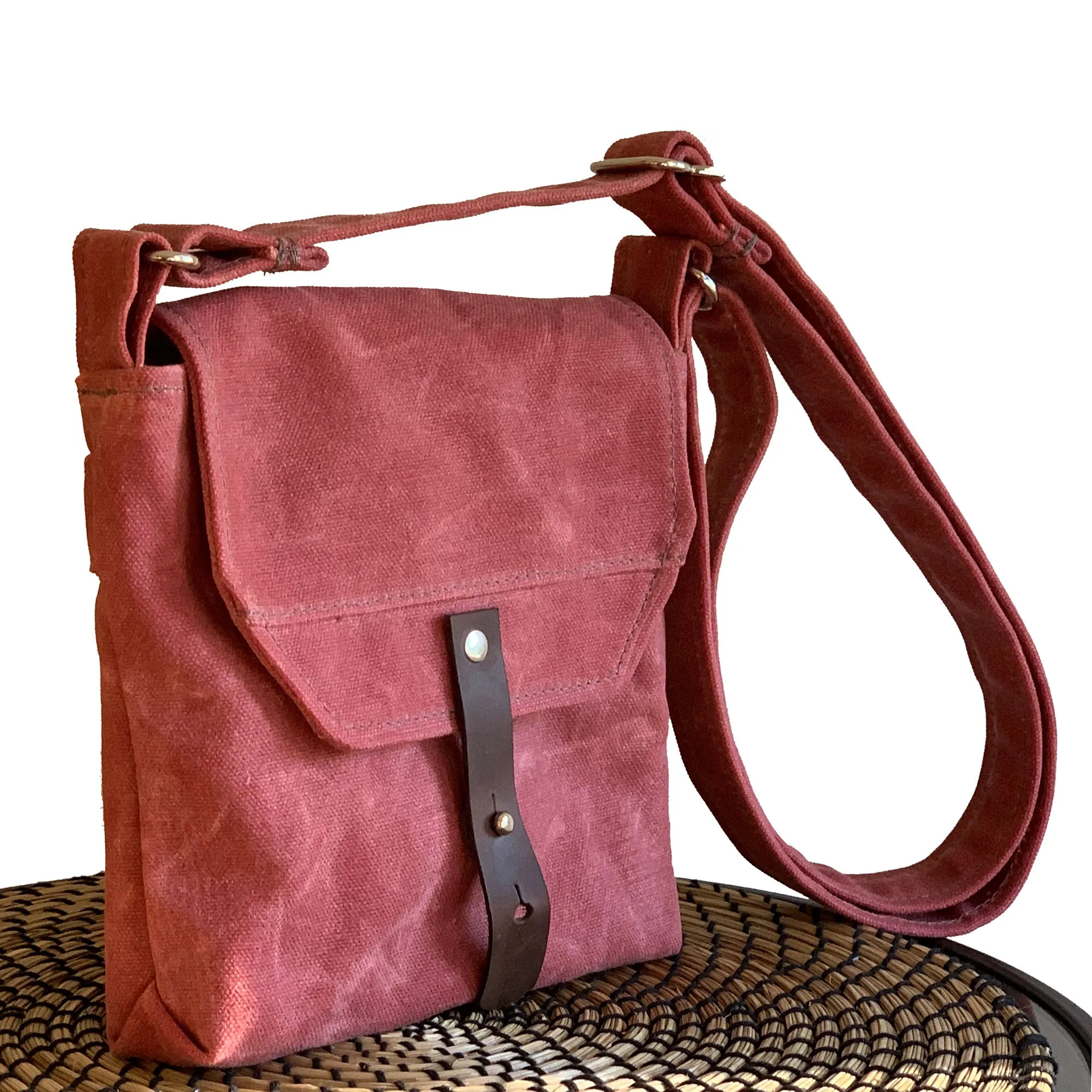 Hobe Satchel Waxed Canvas Bag