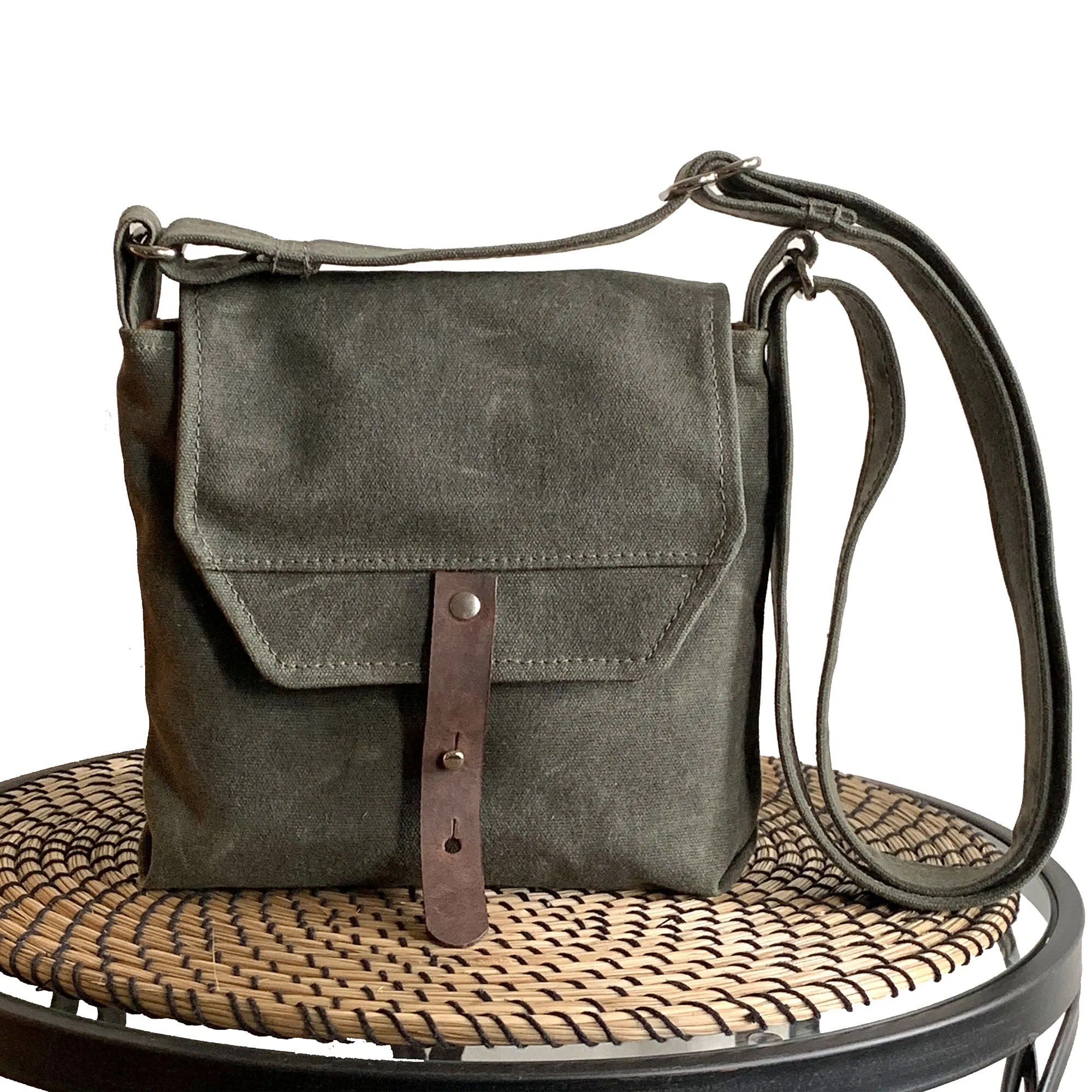 Hobe Satchel Waxed Canvas Bag