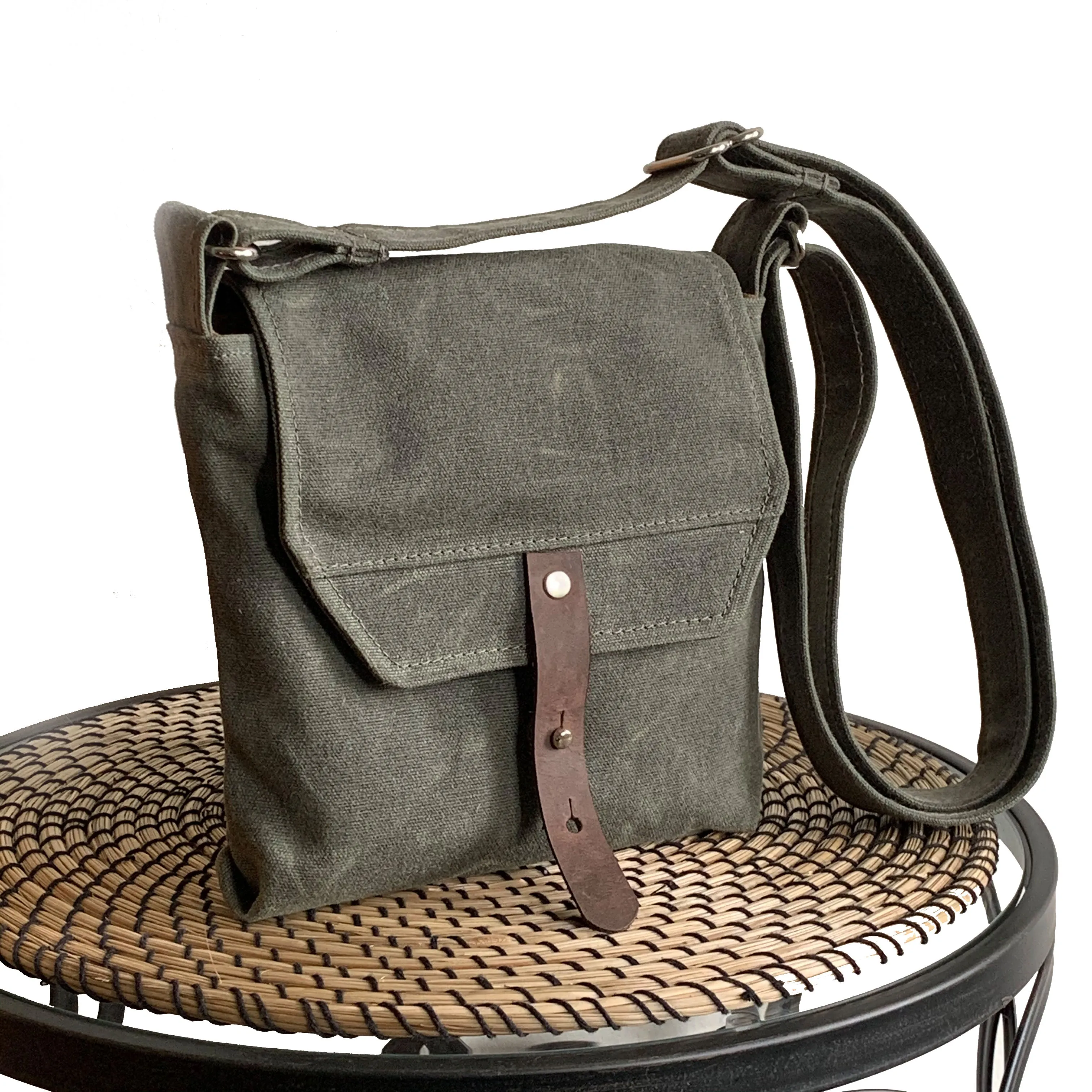Hobe Satchel Waxed Canvas Bag