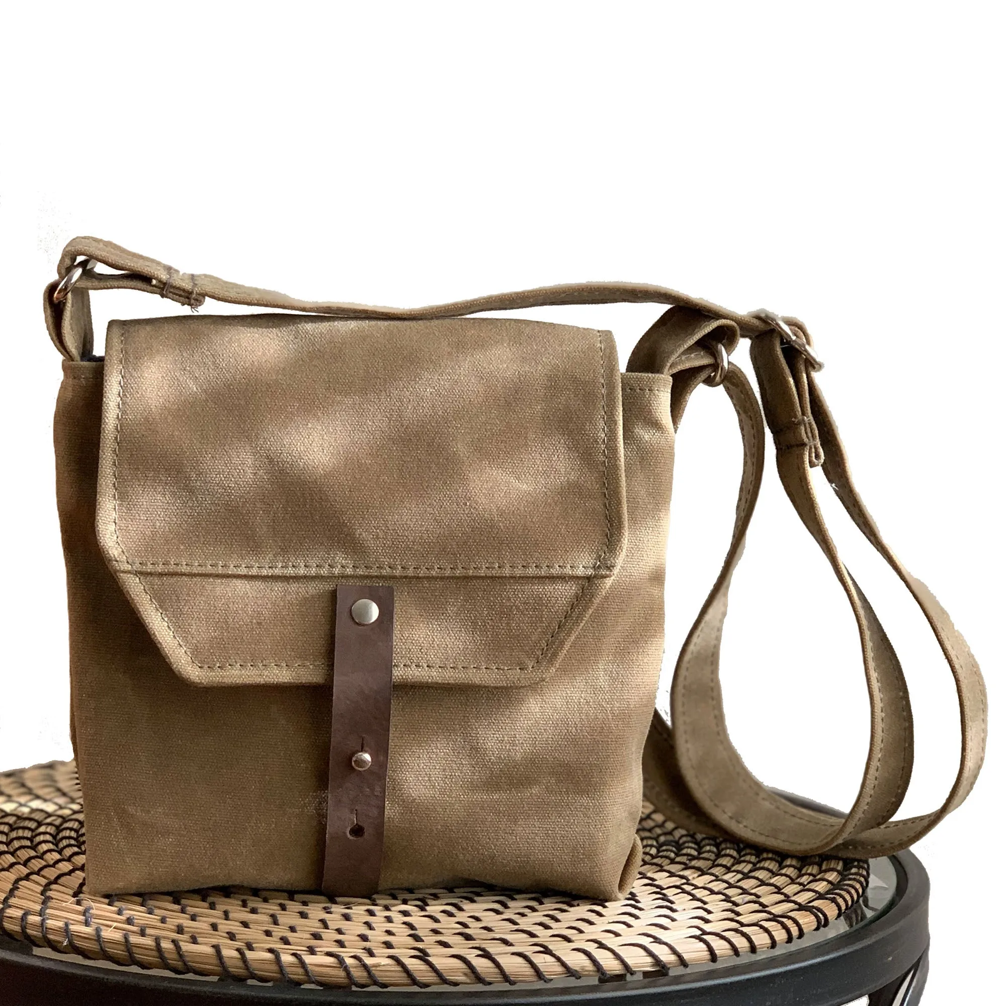 Hobe Satchel Waxed Canvas Bag