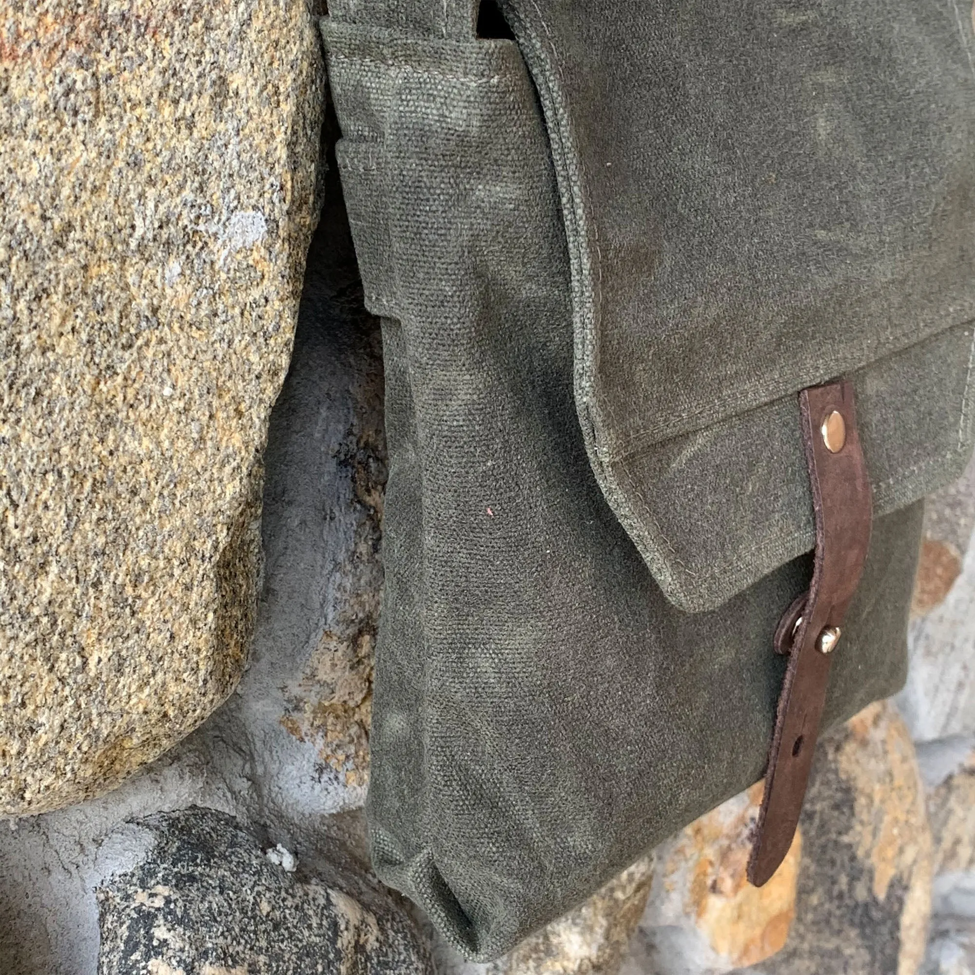 Hobe Satchel Waxed Canvas Bag