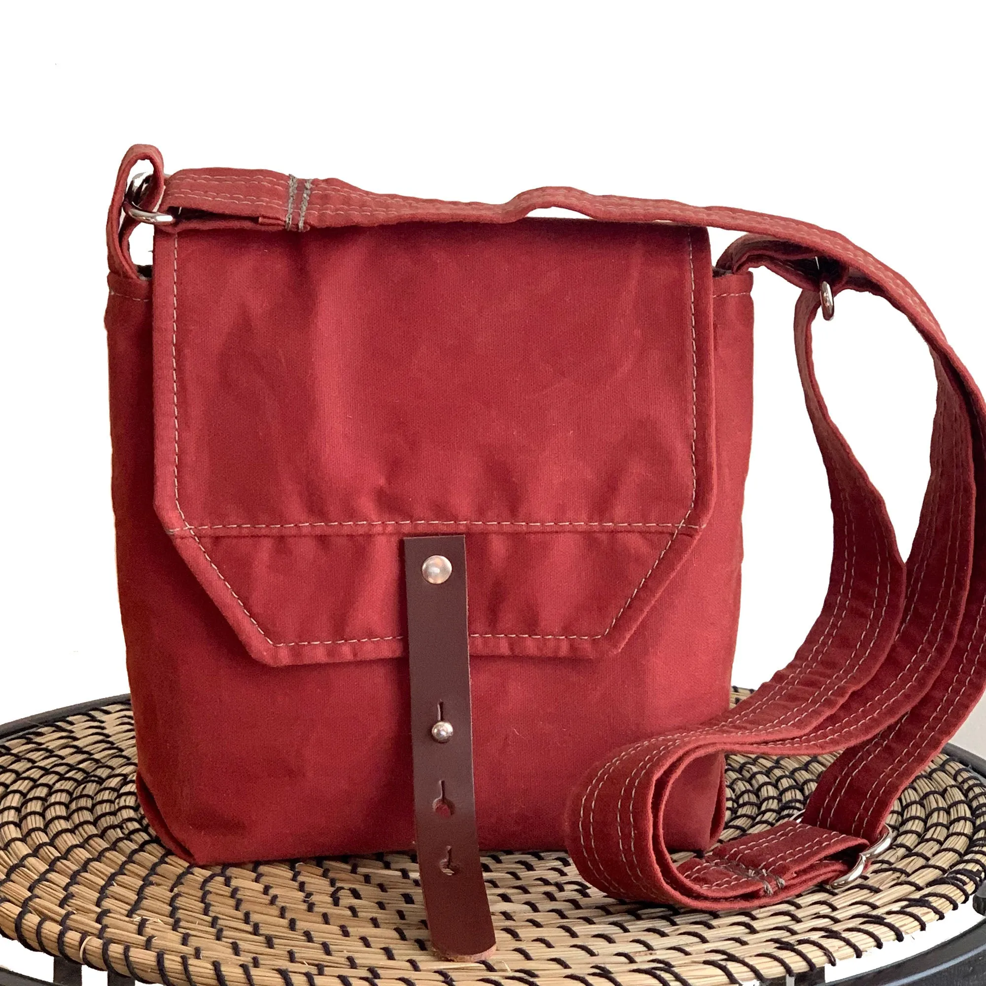 Hobe Satchel Waxed Canvas Bag