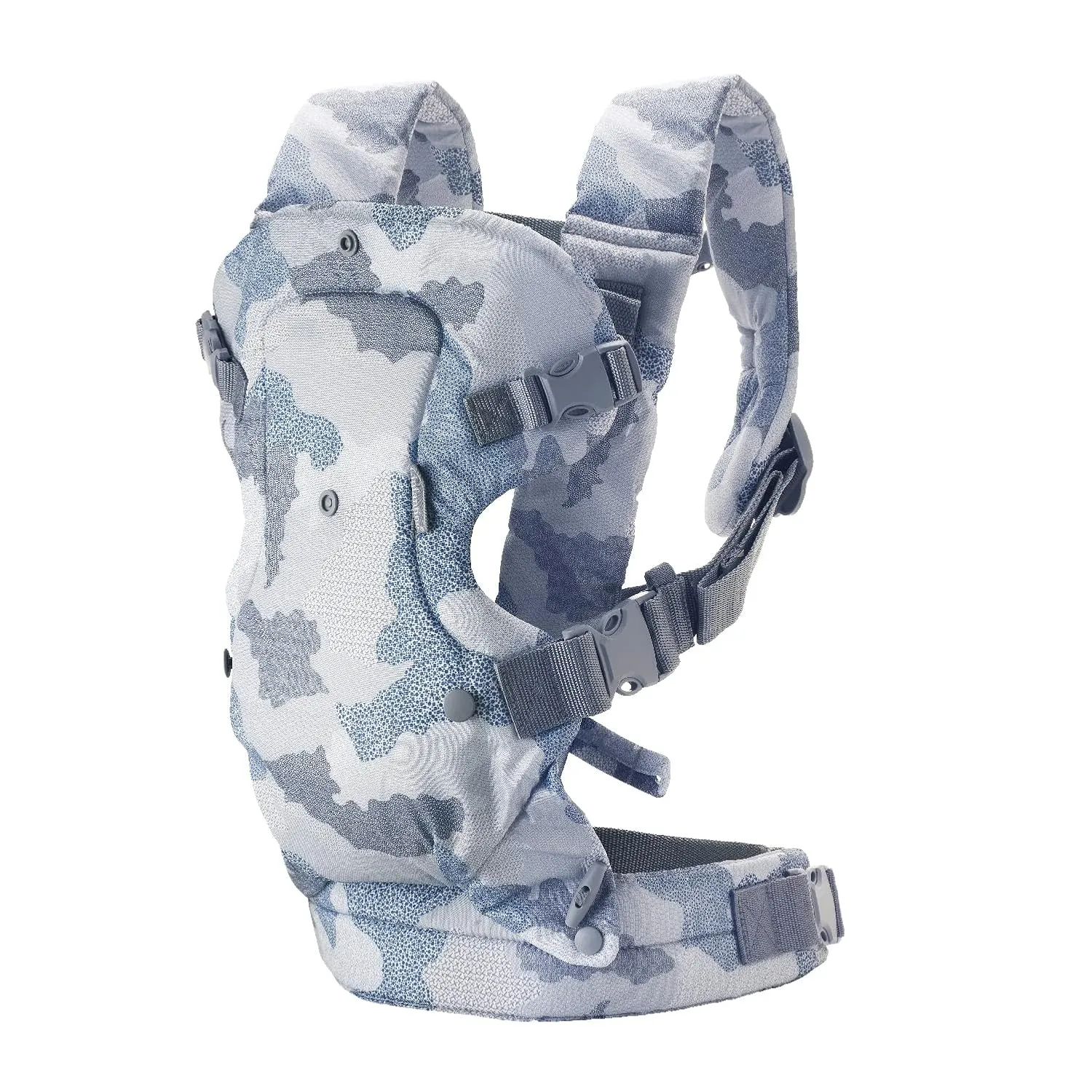 Infantino Flip Advanced 4-in-1 Baby Carrier - Ergonomic, Convertible, Face-in and Face-Out Front and Back Baby Carrier for Newborn to Toddler 8-32 lbs, Camo