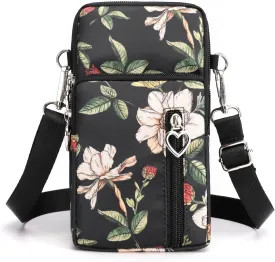 JANKS Small Crossbody Bag for Women - Mini Phone Purses with Crossbody Strap and Wallet - Nylon Arm Bag