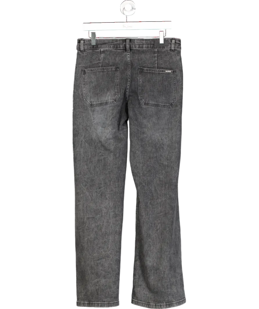 LAW & CO Toxic Wash Black Wide Leg Jeans Uk 12 UK L