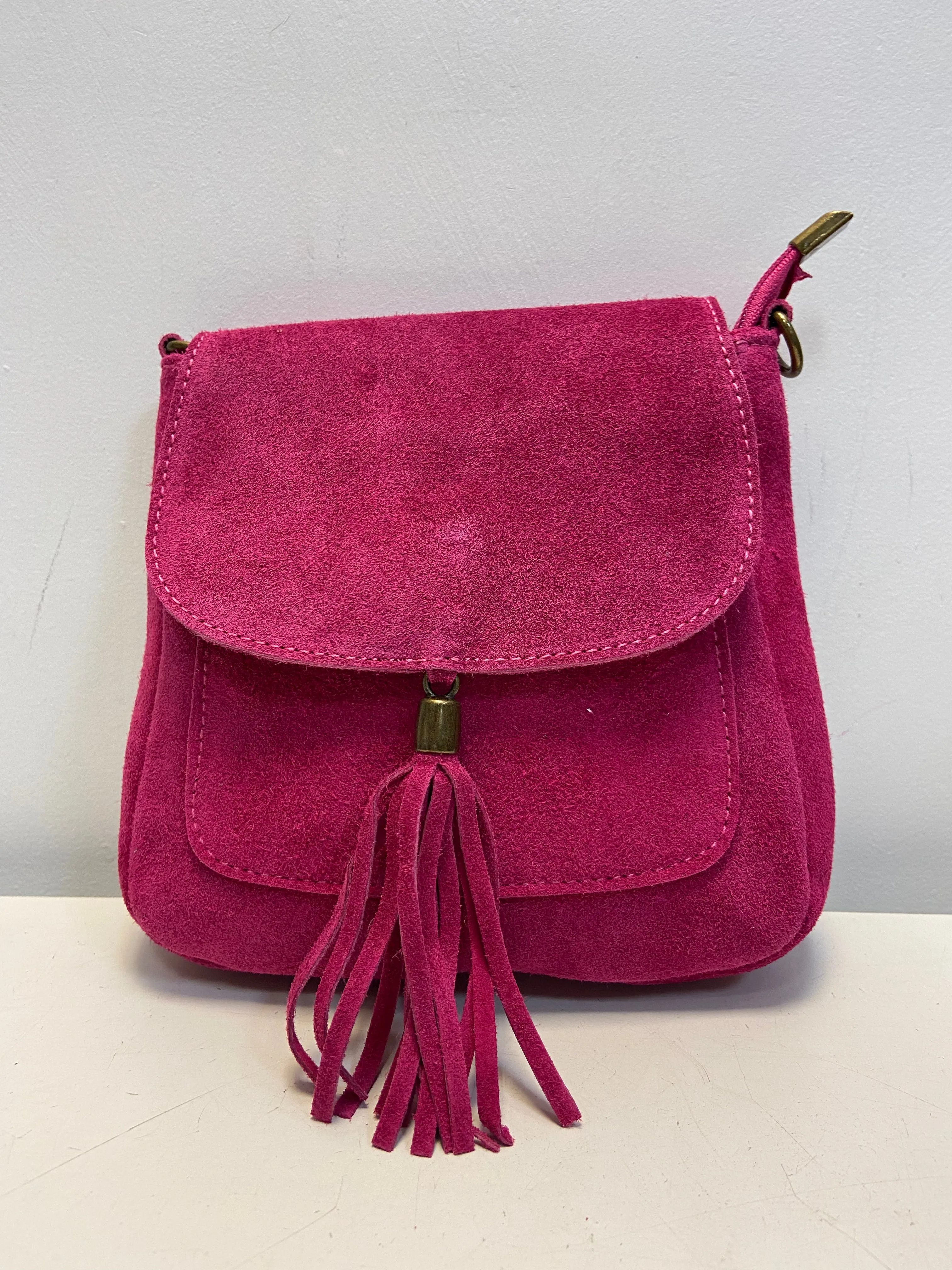 LINDA  Suede/leather Shoulder/Cross Body Bag