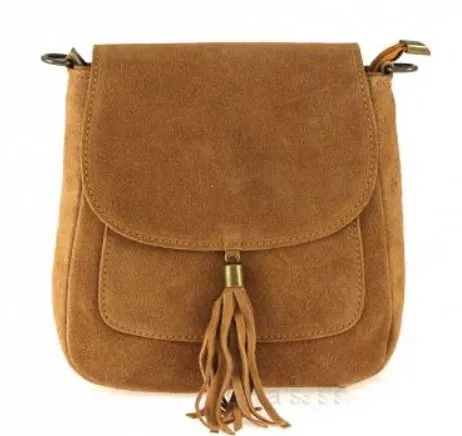 LINDA  Suede/leather Shoulder/Cross Body Bag