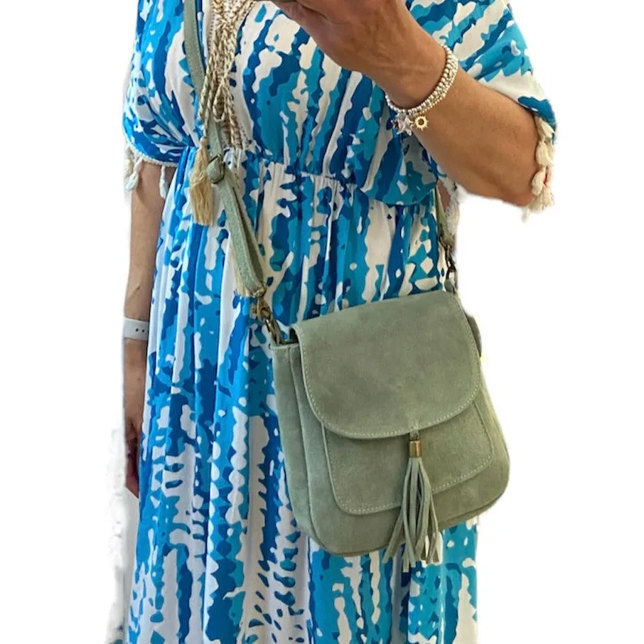 LINDA  Suede/leather Shoulder/Cross Body Bag