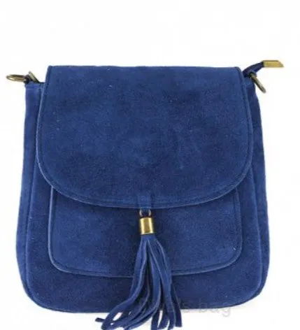LINDA  Suede/leather Shoulder/Cross Body Bag