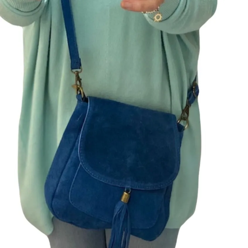 LINDA  Suede/leather Shoulder/Cross Body Bag