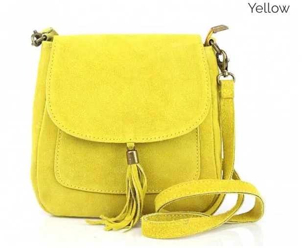LINDA  Suede/leather Shoulder/Cross Body Bag