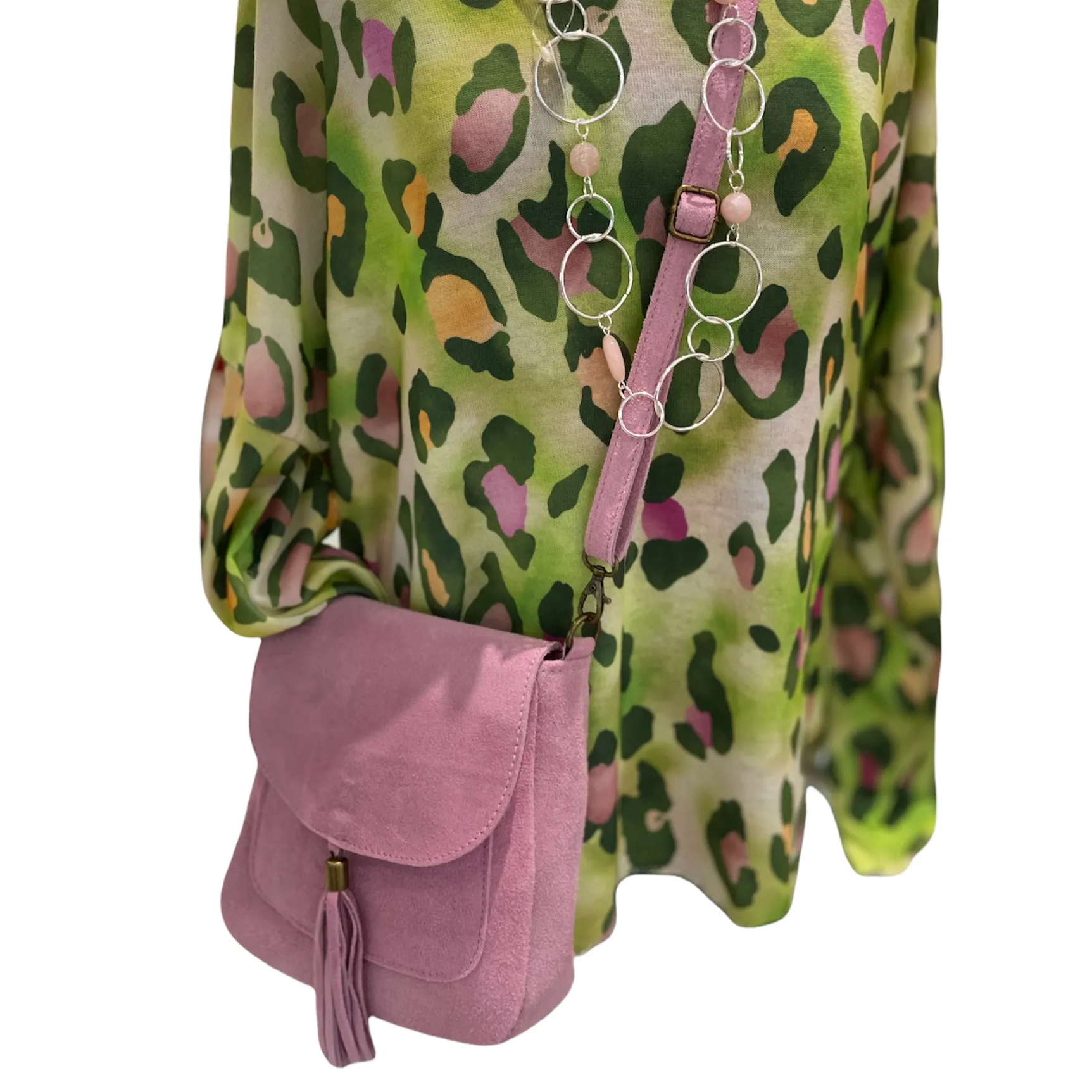 LINDA  Suede/leather Shoulder/Cross Body Bag