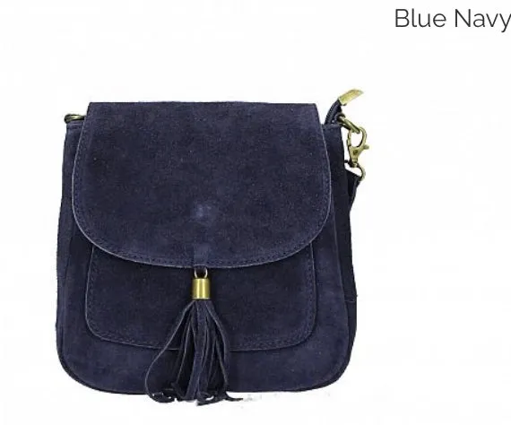 LINDA  Suede/leather Shoulder/Cross Body Bag