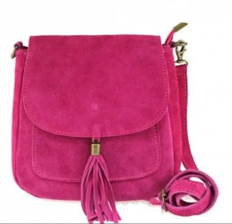 LINDA  Suede/leather Shoulder/Cross Body Bag