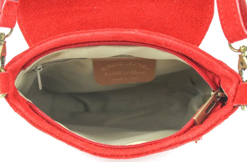 LINDA  Suede/leather Shoulder/Cross Body Bag