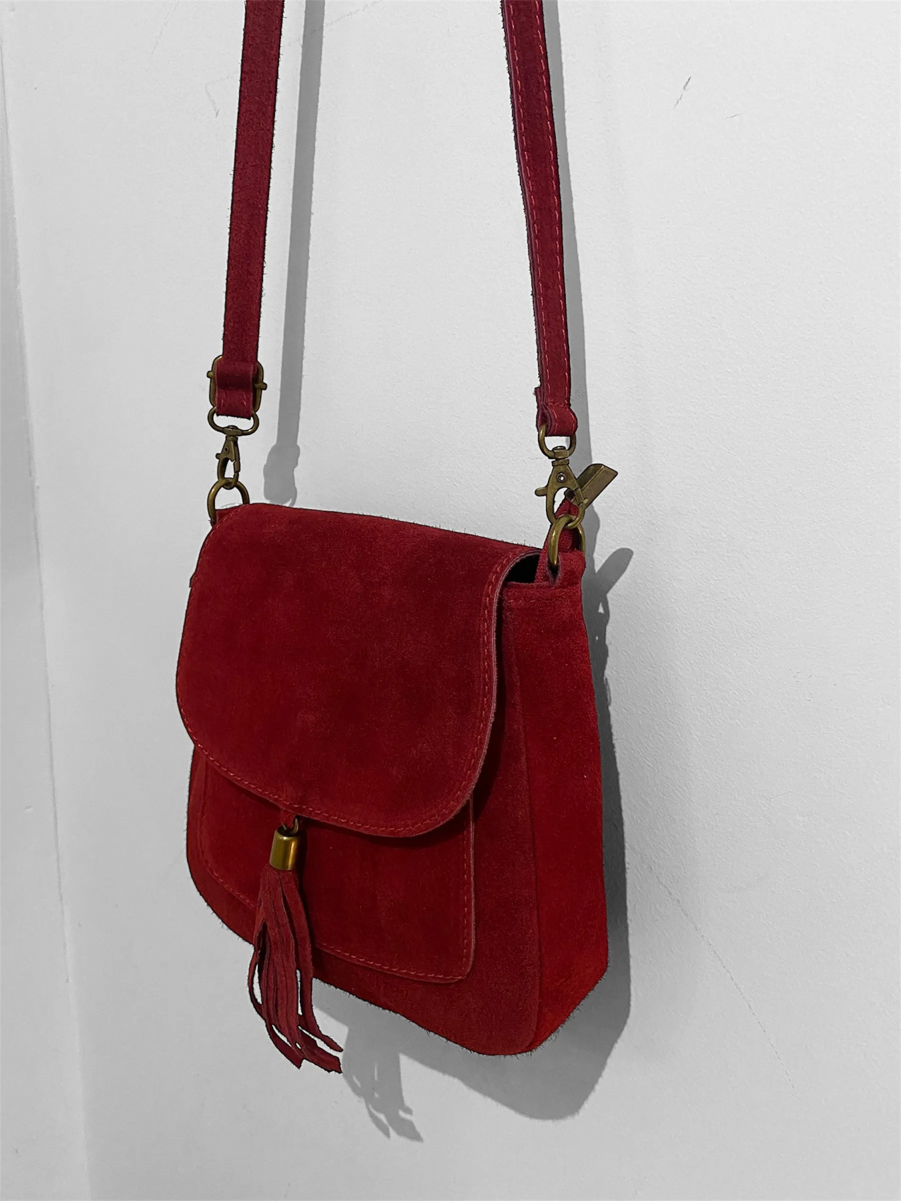 LINDA  Suede/leather Shoulder/Cross Body Bag