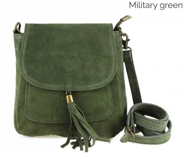 LINDA  Suede/leather Shoulder/Cross Body Bag