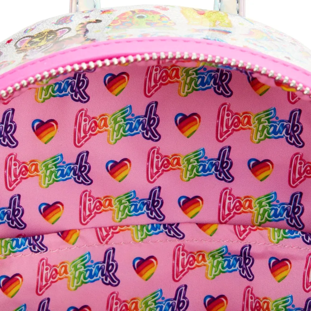 Lisa Frank Mini Backpack Iridescent AOP Loungefly